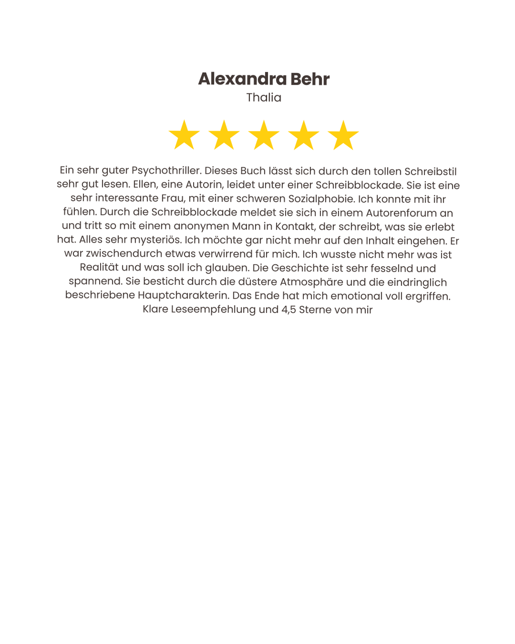 Der Autor | Psychothriller