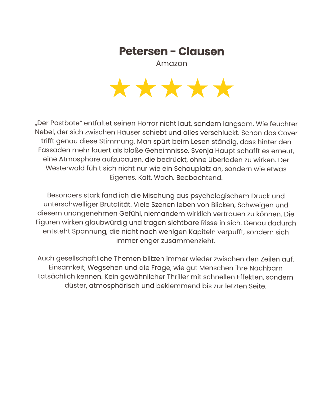 Westerwald Chroniken | Band 5 | Der Postbote