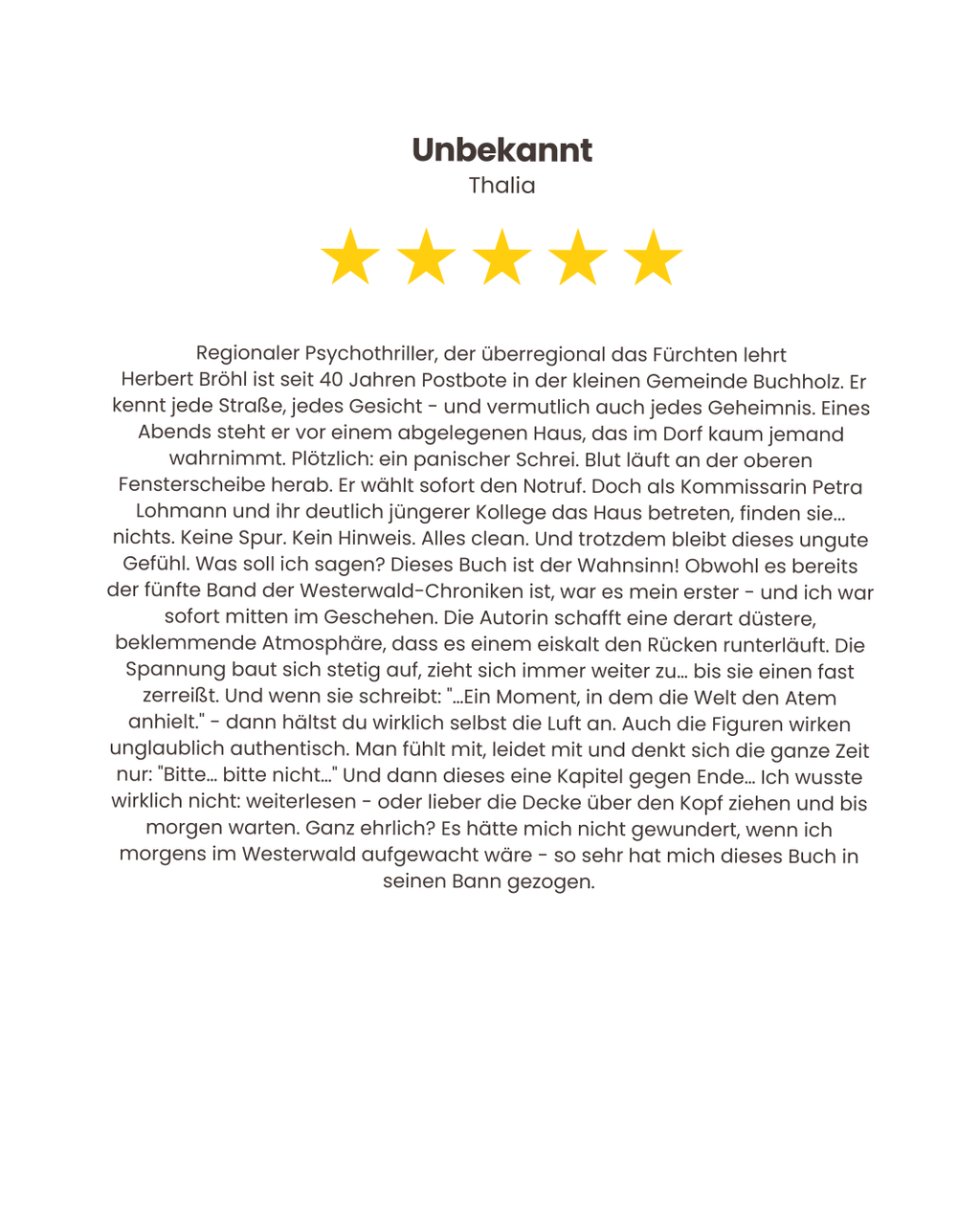 Westerwald Chroniken | Band 5 | Der Postbote