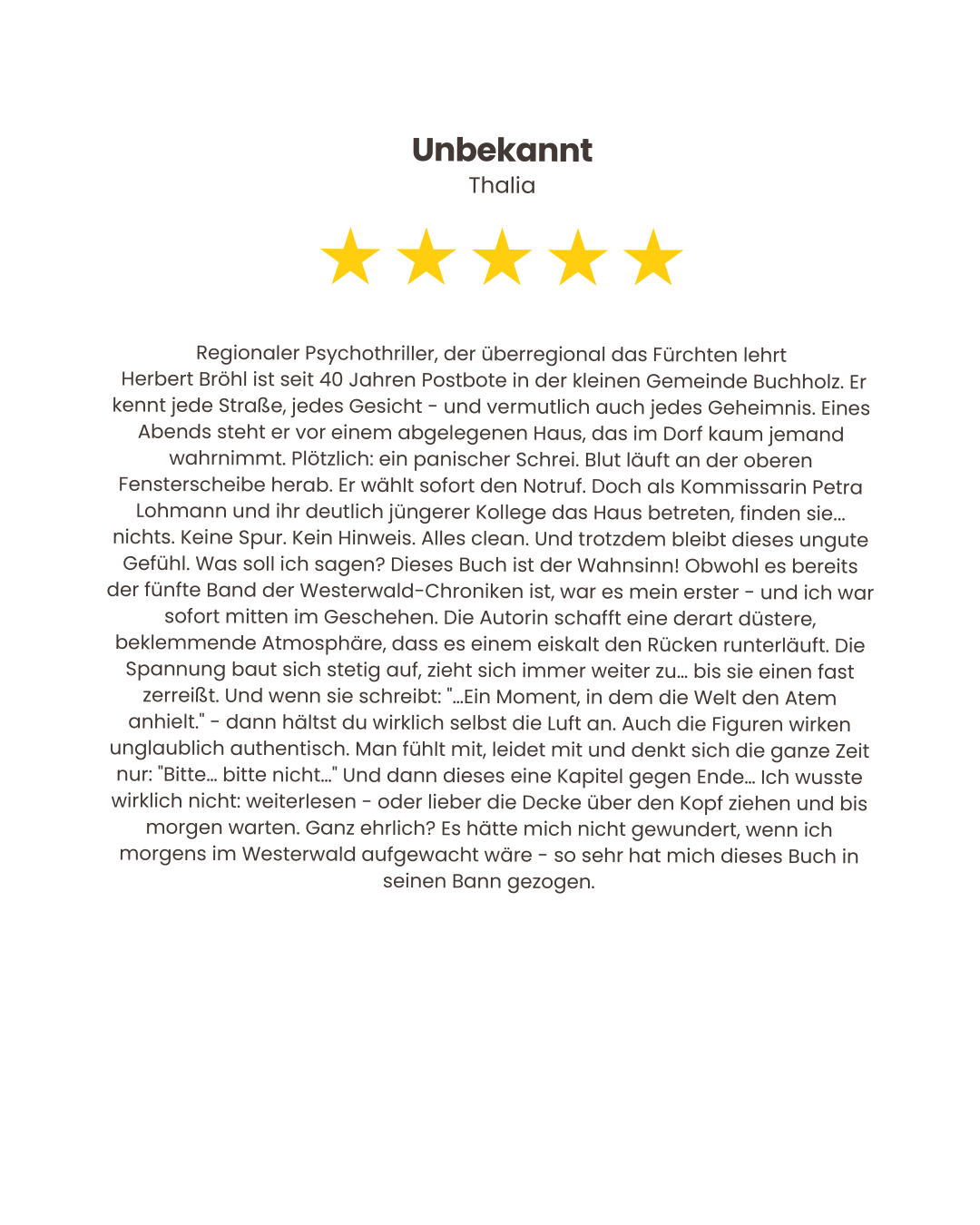 Westerwald Chroniken | Band 5 | Der Postbote